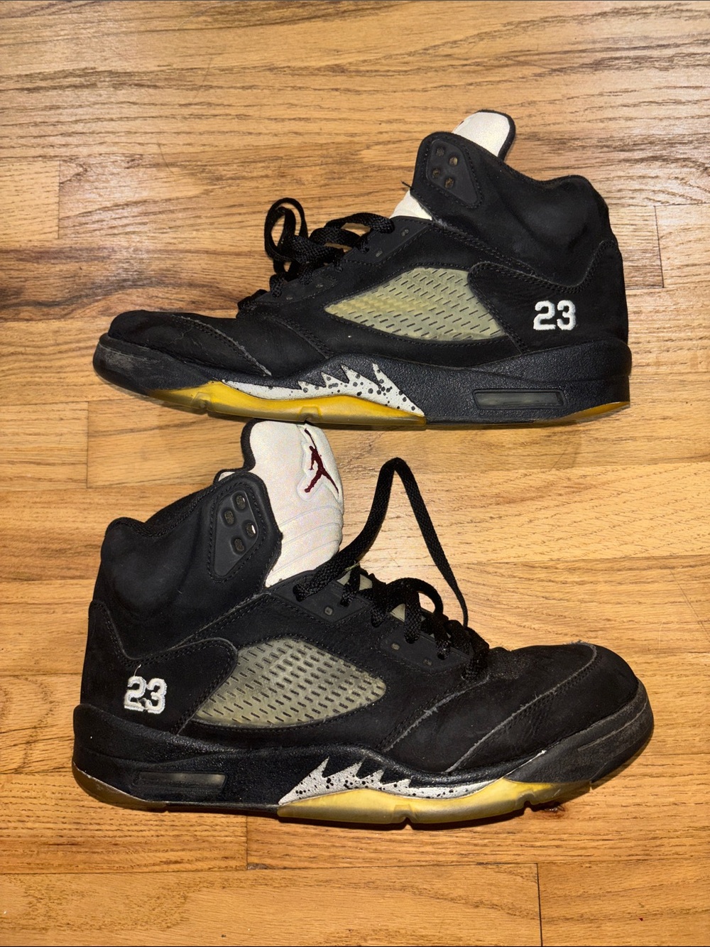 Air Jordan 5 Retro Black Metallic Sneakers 10